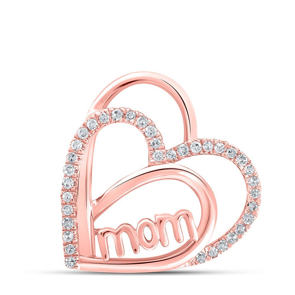 Rose Gold Heart of Love Diamond Pendant - Splendid Jewellery