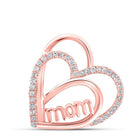 Rose Gold Heart of Love Diamond Pendant - Splendid Jewellery