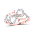 Rose Gold Infinity Heart Diamond Ring | Captivating Symbol of Love and Elegance - Splendid Jewellery