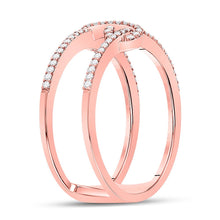 Load image into Gallery viewer, Rose Gold Infinity Sparkle Diamond Fashion Ring - Alternate view 3 from Splendid Jewellery