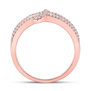 Rose Gold Infinity Sparkle Diamond Fashion Ring - Splendid Jewellery