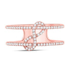 Rose Gold Infinity Sparkle Diamond Fashion Ring - Splendid Jewellery