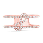 Rose Gold Infinity Sparkle Diamond Fashion Ring - Splendid Jewellery