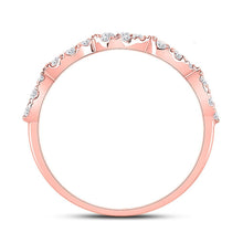 Load image into Gallery viewer, Rose Gold Teardrop Diamond Stackable Band - Radiant Elegance - Splendid Jewellery
