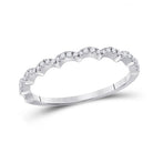 Scalloped Brilliance Diamond Stackable Band - Splendid Jewellery