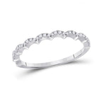 Scalloped Brilliance Diamond Stackable Band - Splendid Jewellery