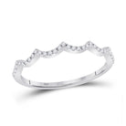 Scalloped Brilliance Diamond Stackable Band - Splendid Jewellery