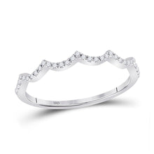 Load image into Gallery viewer, Scalloped Brilliance Diamond Stackable Band - Splendid Jewellery
