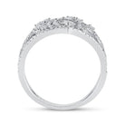 Scattered Brilliance | 14kt White Gold Women's Round Diamond Fashion Ring 1/2 Cttw - Splendid Jewellery