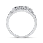 Scattered Brilliance | 14kt White Gold Women's Round Diamond Fashion Ring 1/2 Cttw - Splendid Jewellery