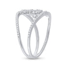 Scattered Brilliance | 14kt White Gold Women's Round Diamond Fashion Ring 1/2 Cttw - Splendid Jewellery