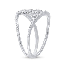 Load image into Gallery viewer, Scattered Brilliance | 14kt White Gold Women's Round Diamond Fashion Ring 1/2 Cttw - Splendid Jewellery