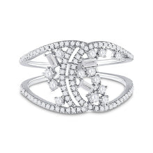 Load image into Gallery viewer, Scattered Brilliance | 14kt White Gold Women's Round Diamond Fashion Ring 1/2 Cttw - Splendid Jewellery