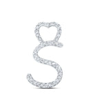Serenity's Sparkling Diamond S Pendant - Splendid Jewellery