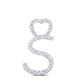 Serenity's Sparkling Diamond S Pendant - Splendid Jewellery