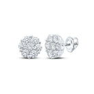 Sparkling Blossom Diamond Stud Earrings - Splendid Jewellery