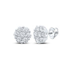 Sparkling Blossom Diamond Stud Earrings - Splendid Jewellery