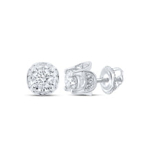 Load image into Gallery viewer, Sparkling Brilliance: 10kt White Gold Round Diamond Solitaire Earrings - Splendid Jewellery