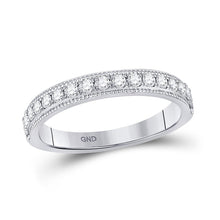 Load image into Gallery viewer, Sparkling Brilliance: 14kt White Gold Diamond Wedding Band - Splendid Jewellery