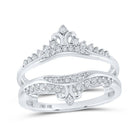 Sparkling Diamond Accent Wedding Band Enhancer - Splendid Jewellery