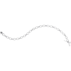 Sparkling Diamond Delight: 10kt White Gold Women's Round Diamond Fashion Bracelet 1/4 Cttw - Splendid Jewellery