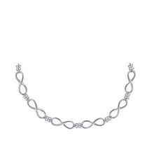 Load image into Gallery viewer, Sparkling Diamond Delight: 10kt White Gold Women&#39;s Round Diamond Fashion Bracelet 1/4 Cttw Top view from the 10Kt White Gold Womens Round Diamond Fashion Bracelet 1 4 Cttwpin63244 collection by Splendid Jewellery