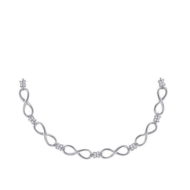 Sparkling Diamond Delight: 10kt White Gold Women's Round Diamond Fashion Bracelet 1/4 Cttw Top view from the 10Kt White Gold Womens Round Diamond Fashion Bracelet 1 4 Cttwpin63244 collection by Splendid Jewellery