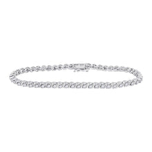Load image into Gallery viewer, Sparkling Diamond Delight: 10kt White Gold Women's Round Diamond Tennis Bracelet 2 Cttw - Splendid Jewellery