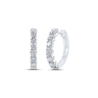 Sparkling Diamond Delight Hoop Earrings - Splendid Jewellery