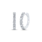 Sparkling Diamond Delight Hoop Earrings - Splendid Jewellery
