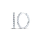 Sparkling Diamond Delight Hoop Earrings - Splendid Jewellery