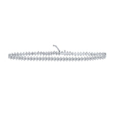 Load image into Gallery viewer, Sparkling Diamond Elegance: 10kt White Gold Women's Round Diamond Fashion Bracelet - Splendid Jewellery