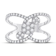Load image into Gallery viewer, Sparkling Diamond Galaxy Ring - Front View