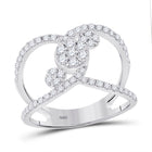 Sparkling Diamond Galaxy Ring - Top View