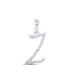 Sparkling Diamond Initial & Letter Pendant - Splendid Jewellery