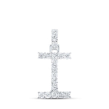 Load image into Gallery viewer, Sparkling Diamond Initial Pendant in 10kt White Gold - Splendid Jewellery