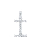 Sparkling Diamond Initial Pendant in 10kt White Gold - Splendid Jewellery