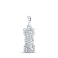 Load image into Gallery viewer, Sparkling Diamond Initial Pendant in 10kt White Gold - Personalized Elegance and Style - Splendid Jewellery