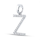 Sparkling Diamond Initial Pendant in White Gold - Personalized Elegance and Brilliance - Splendid Jewellery