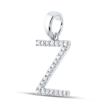 Load image into Gallery viewer, Sparkling Diamond Initial Pendant in White Gold - Personalized Elegance and Brilliance - Splendid Jewellery