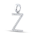 Sparkling Diamond Initial Pendant in White Gold - Personalized Elegance and Brilliance - Splendid Jewellery