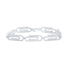 Sparkling Diamond Paper Clip Bracelet in 10kt White Gold - 3 - 1/3 Cttw - Splendid Jewellery
