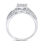 Sparkling Diamond Twist Cluster Ring - Splendid Jewellery
