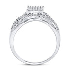 Sparkling Diamond Twist Cluster Ring - Splendid Jewellery