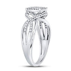 Sparkling Diamond Twist Cluster Ring - Splendid Jewellery