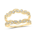 Sparkling Diamond Wrap Enhancer Wedding Band in 10kt Yellow Gold - Splendid Jewellery