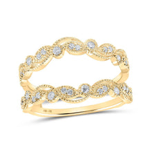 Load image into Gallery viewer, Sparkling Diamond Wrap Enhancer Wedding Band in 10kt Yellow Gold - Splendid Jewellery