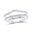 Sparkling Diamond Wrap Enhancer Wedding Band in 14kt White Gold - Splendid Jewellery - Splendid Jewellery
