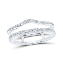 Load image into Gallery viewer, Sparkling Diamond Wrap Enhancer Wedding Band in 14kt White Gold - Splendid Jewellery - Splendid Jewellery