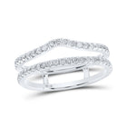 Sparkling Diamond Wrap Enhancer Wedding Band in 14kt White Gold - Splendid Jewellery - Splendid Jewellery